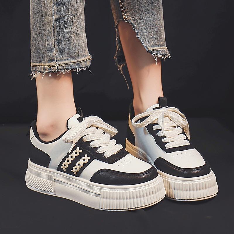 Thick-soled Heightening Board Shoes Women's New Summer Student White Shoes Women's Sports and Leisure Shoes