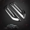 2pcs Chrome Car Air Flow Fender Side Vent Decoration Stickers Cover Accessories