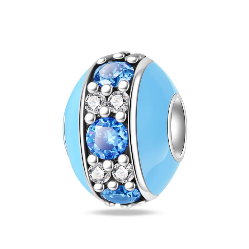 Suitable For Pan Original Braceletcopper Colorful Flowers Gemstone Butterfly Spring Charm Beads Exquisite Diy Jewelry