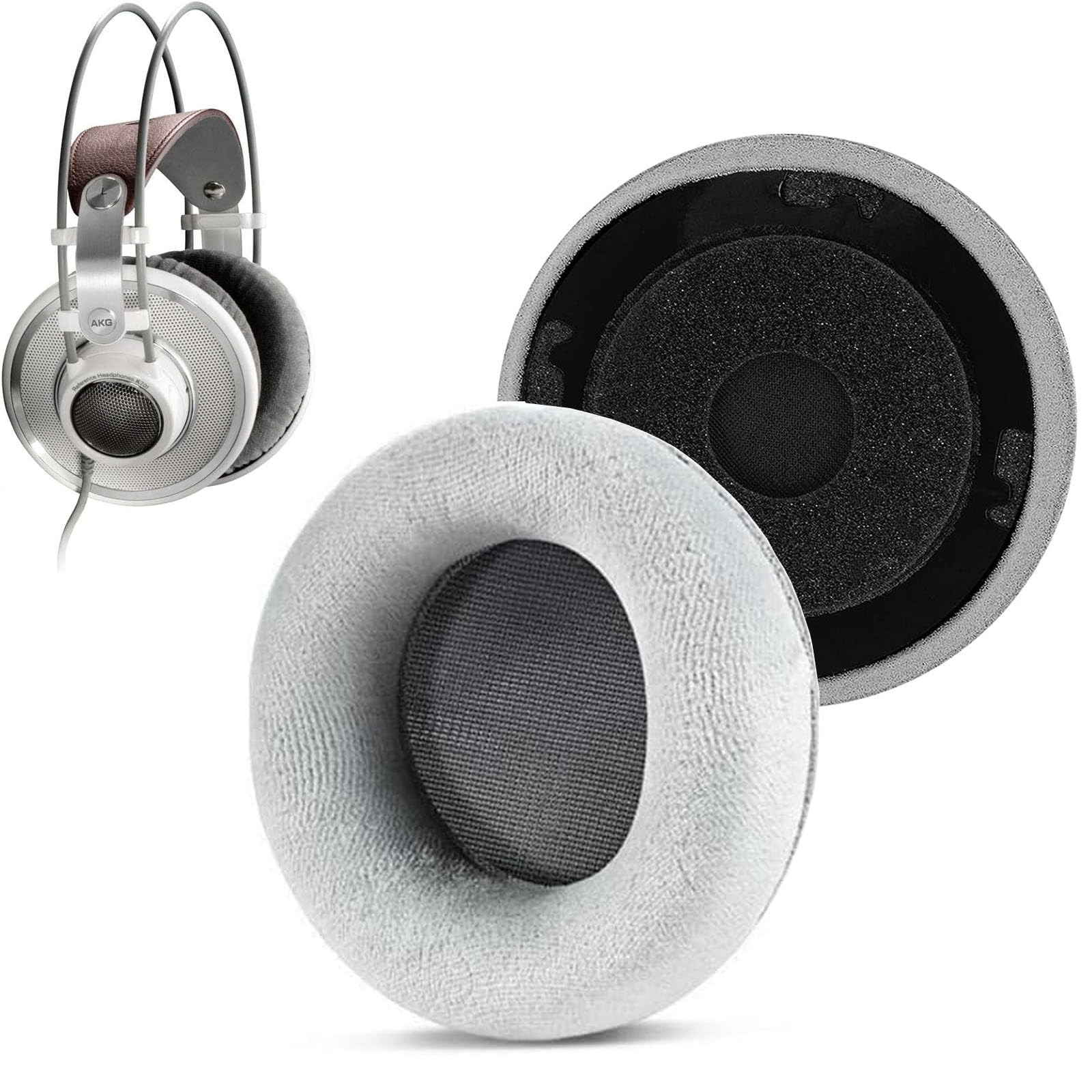 

Ear Pads Compatible with AKG Q701 K601 K701 K702 K612PRO K712PRO Replacement Headphone Pads Prevents Sound Leakage 1 Pair Nanshitsu High Density Foam