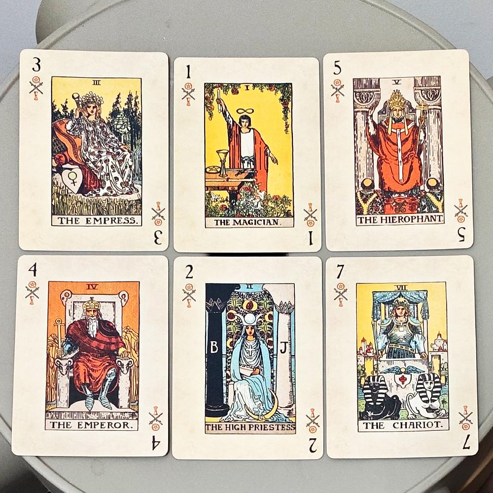 RWS Playing Card Deck 9x6cm 78-Card Poker Deck Illustrated Combines Tarot Playing Cards