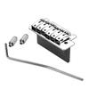 Chrome Plated T Saddles Bridge Aluminum Alloy Construction for 4 String Bass Guitar Accurate Tuning