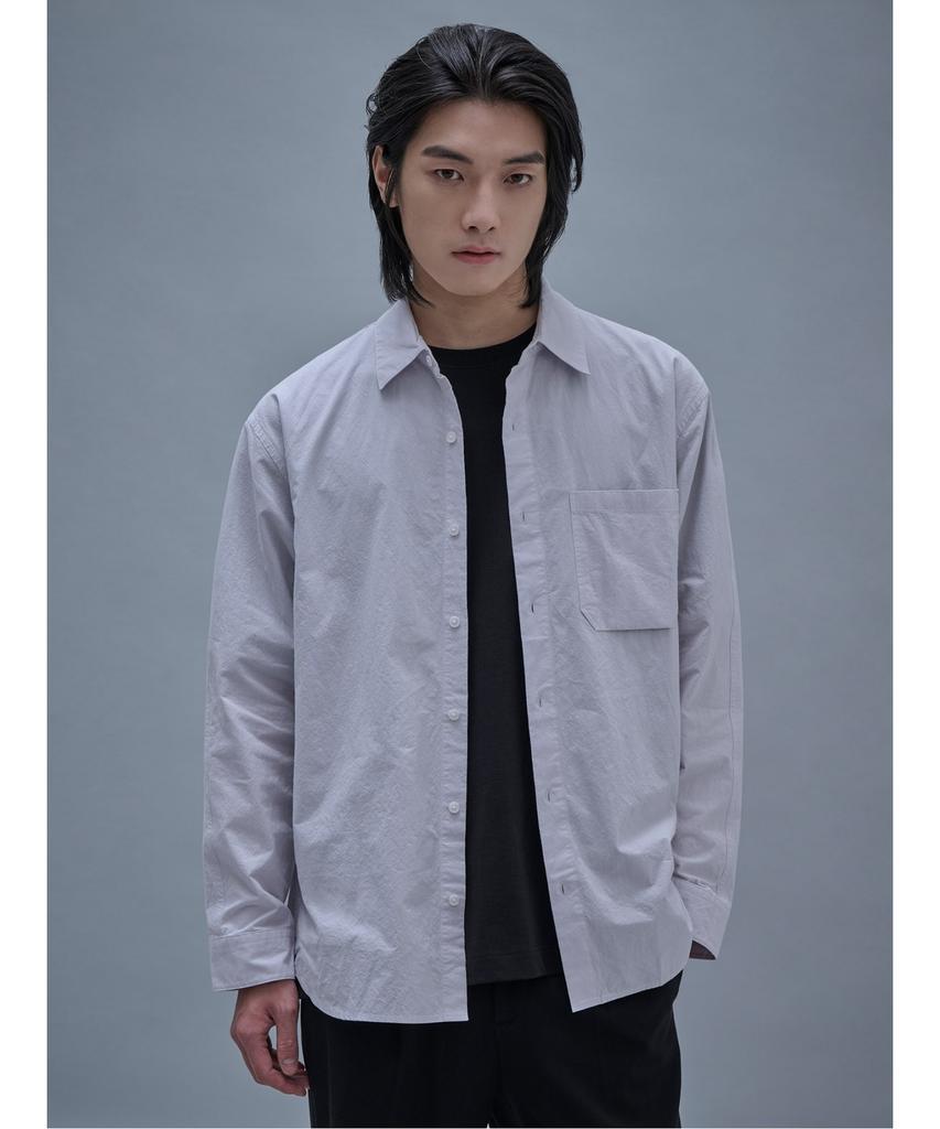 SHIFT.G Solid Cloud Shirts Light Gray