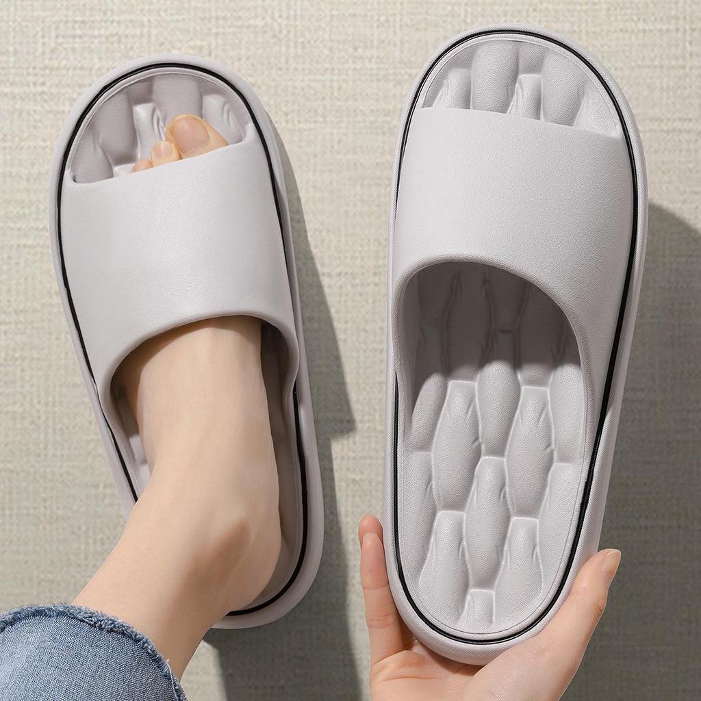 Stylish Non-Slip Men's Indoor Slippers: Odorless Home & Bath Sandals for Summer