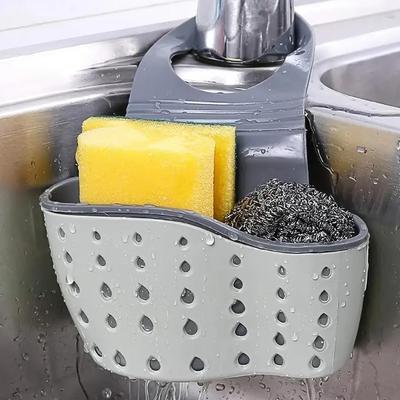Ayarlanabilir Omuz Askılı 1 Adet Çok Fonksiyonlu Lavabo Sünger Rafı