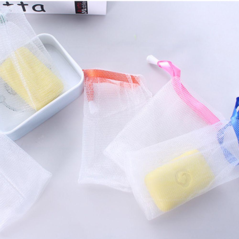 Drawstring Bag Bath Bubble Soap Saver Bag Net Soap Pouch Foaming Mesh Bag Face Cleansing Tool