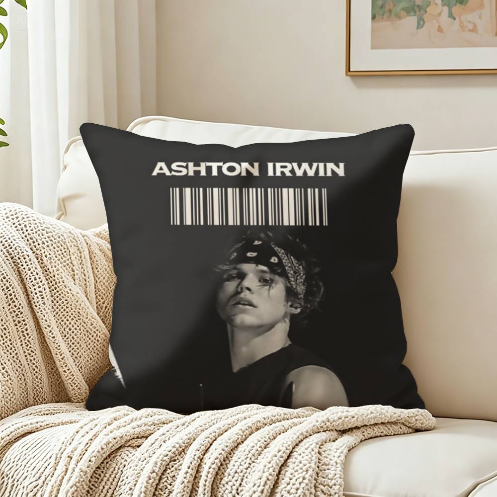 SOS AAshton Irwin Customizable Square Pillow case Double Sided Print Sofa Bedroom Decor Cushion Cover