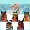 Mochila Escolar Tema Oceano Moana Com Tecido Oxford Impermeável Para Alunos do Ensino Fundamental