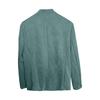 Men Stand Collar Button Front Suede Blazer Casual Slim Fit Suit Jacket with Multiple Pockets for Everyday Wear