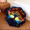 1PC Celtic Tree of Life Umbrella Portable Folding Umbrella Iron Frame Hole Bone Structure Outdoor Home Umbrella A16