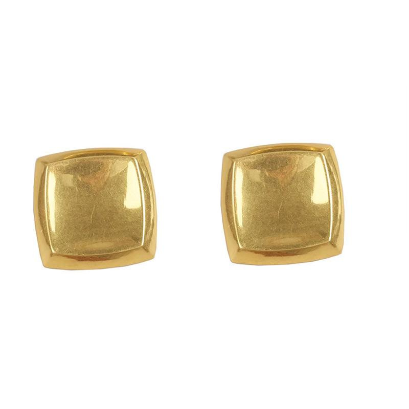 Exaggerated Geometric Large Square Stud Piercing Earrings For Women Fashion New Jewelry Gift Party Beach Vacation