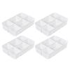 4-Layer Transparent Storage Box Large Capacity Home Storage Box Plastic Container Rack Miscellaneous Box Convenient Supplies New