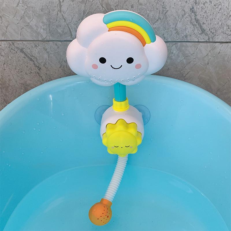 

Sunflower Baby Bath Shower Toy - Rainbow Cloud Water Play for Kids