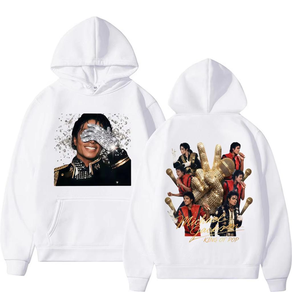 Michael Jackson Król Popu MJ Prezent dla Fana Bluzy Mężczyźni Kobiety Klasyczne Hip Hop Muzyka Pop Bluzy Oversize Unisex Harajuku wysoka jakość