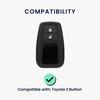 Kwmobile Key Cover for Toyota Car Key Smart Key Compatible Key Case TPU Clear Key Cover Shockproof Protection for Car Keys 2-Button - -