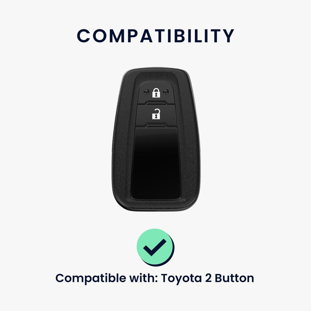 Kwmobile Key Cover for Toyota Car Key Smart Key Compatible Key Case TPU Clear Key Cover Shockproof Protection for Car Keys 2-Button - -