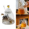 Transparent Bee Jar Tapered Jar Large Honey Bottle Food Storage Bottles Honeycomb Tank  Jam Jar
