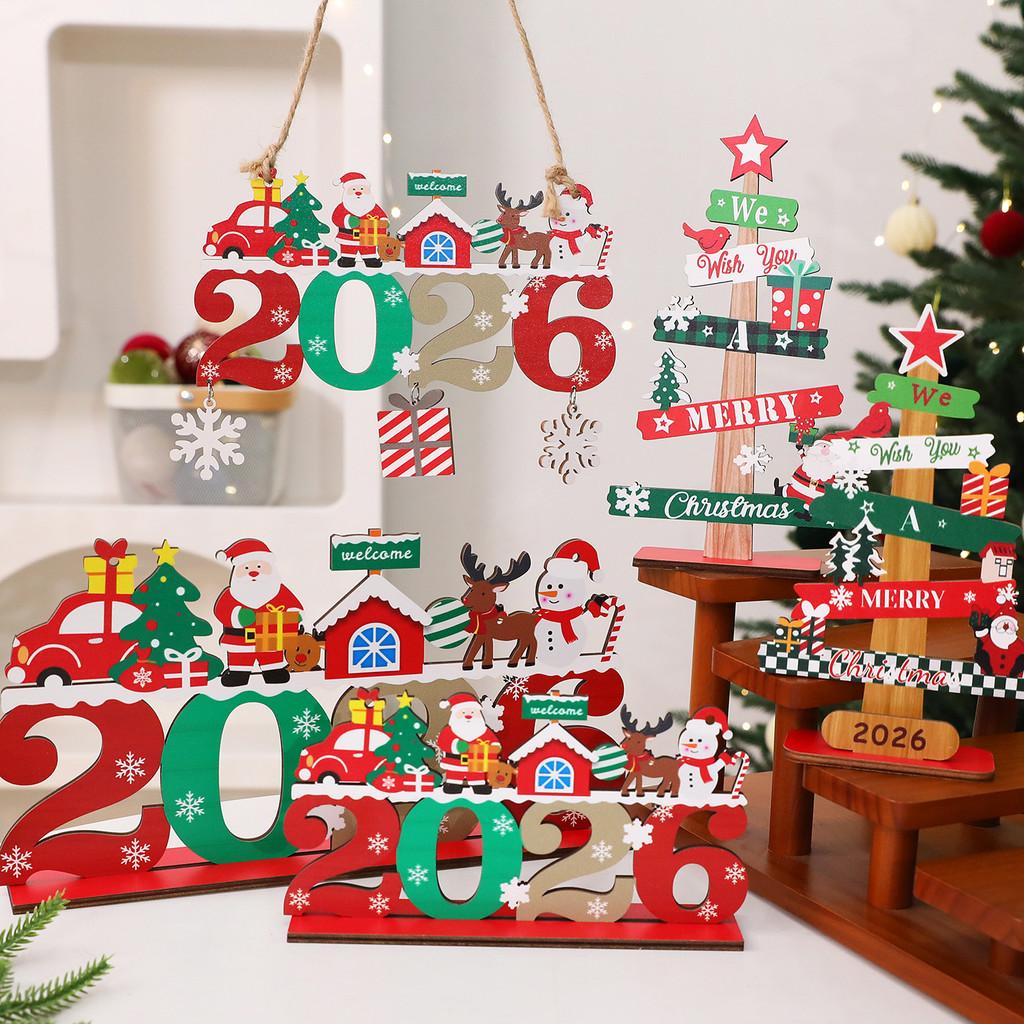 Christmas Tree Ornaments With Density Board Material For Holiday Home Decor