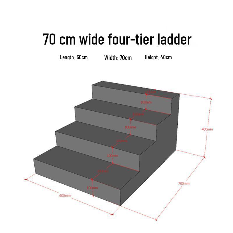 Waterproof Multi-layer Fruit Display Ladder with Graphite Foam Inserts Air Curtain Cabinet 60mm Step x1