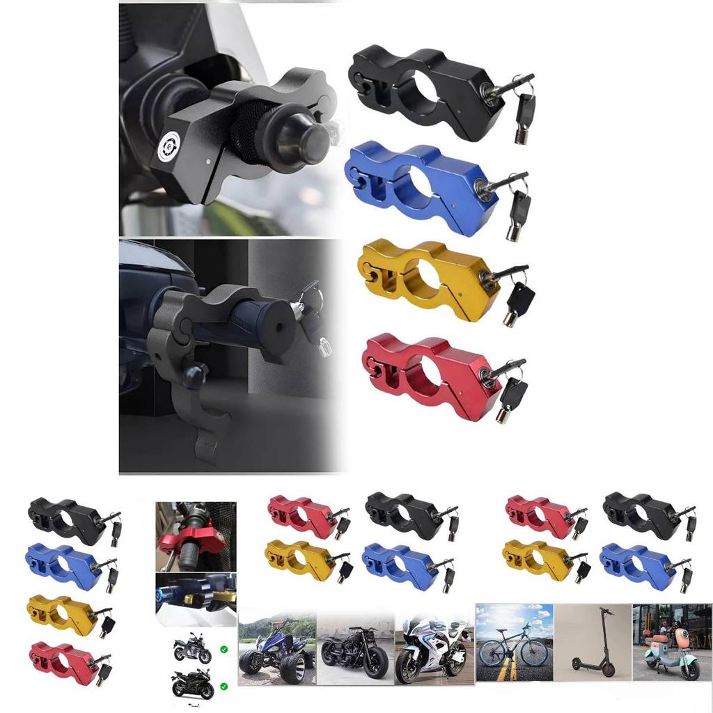 Universal Motorcycle Throttle Lock Durable Anti-theft Horn Lock For Scooter