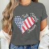 Womens Unisexs Faith Family Freedom T Shirts Fashion Vintage American Flag Heart Graphic Tee Casual Summer Short Sleeve Tops