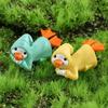 Animal Resin Cartoon Ornaments DIY Raincoat Duck Cake Decoration Micro Landscape Figurine Miniature