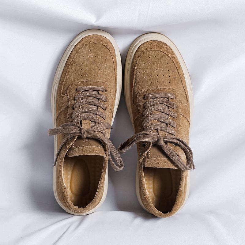 

Модные минималистичные мужские повседневные туфли для скейтбординга с толстой подошвой, винтажные низкие коричневые туфли на шнуровке, классические удобные кроссовки 44 коричневый