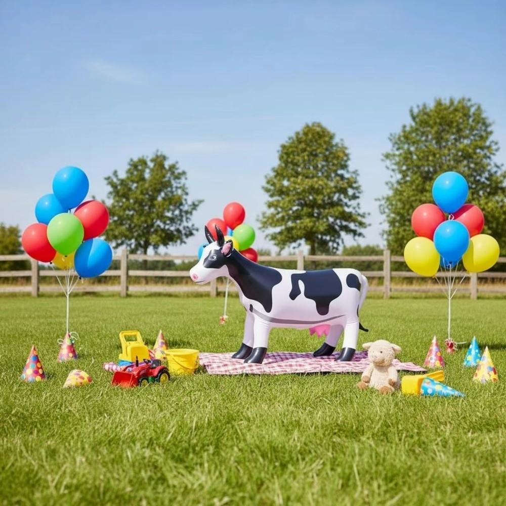 Inflatable Farm Inflatable Cow Long Giant Blow Up Cow Blow Up Cow Inflatable Cow Toy  Pool Party
