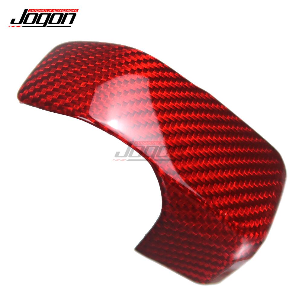 Real Carbon Fiber For Ford Bronco Car Interior Center Console Gear Shift Head Knob Panel Cover Trim Accessories