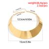 Punk Vintage Goldfarbe Metall Torques Choker Halskette für Frauen Übertriebene Breite Kragen Halskette Steampunk Schmuck Zubehör
