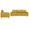 Day and Night - Day and Night 2-piece Yellow Fabric Sofa Set