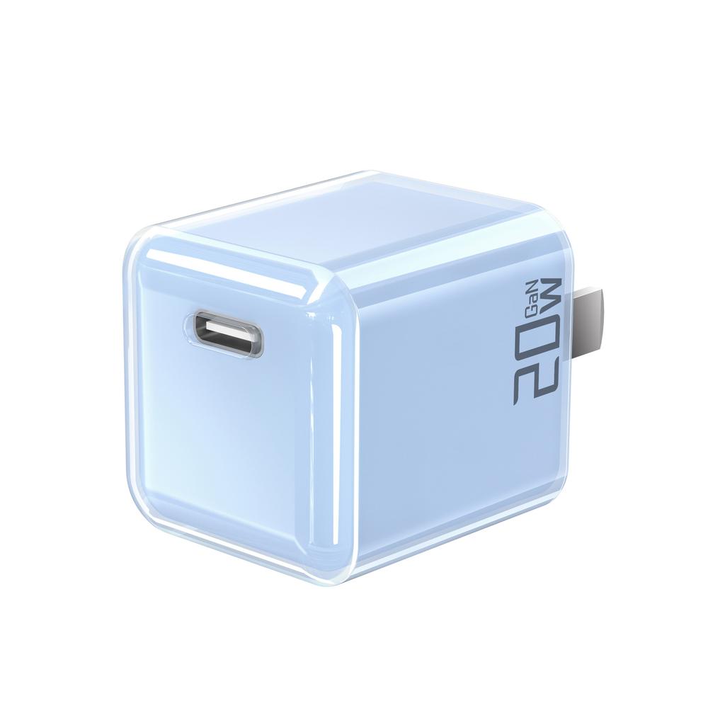 Transparent 30W Small Ice Charger 33W Gallium Nitride Fast Charging Suitable for Apple 16 Two-color Transparent Charging Head