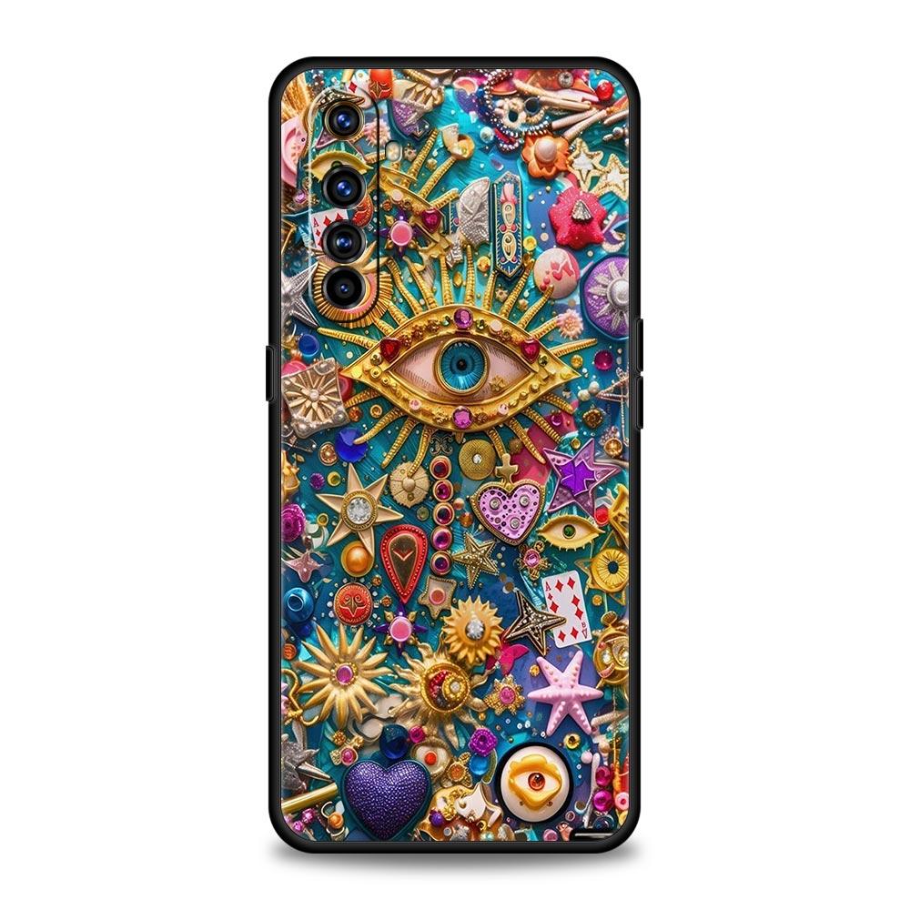 Fashion Eyelashes Eyes Case For Realme C67 C63 C55 C53 C35 C25 C21 GT 2 3 5 6 10 11 12 13 Pro Plus 5G Soft TPU Phone Cover Capas