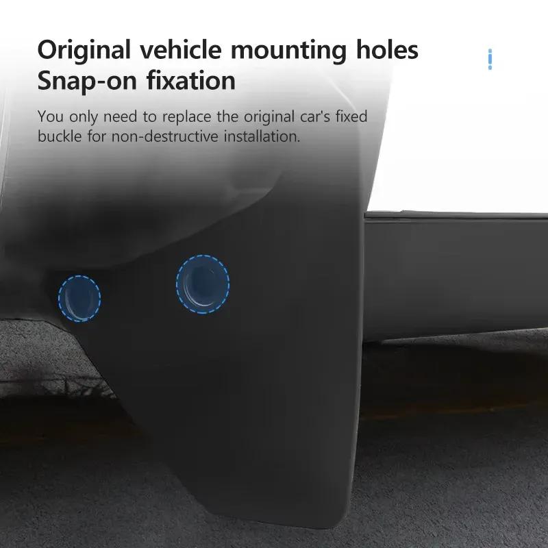 Automotive Tire Mudguard Waterproof Splash Proof 4pcs Accessories For Mazda 3 2011-2015 2012 2013 2014