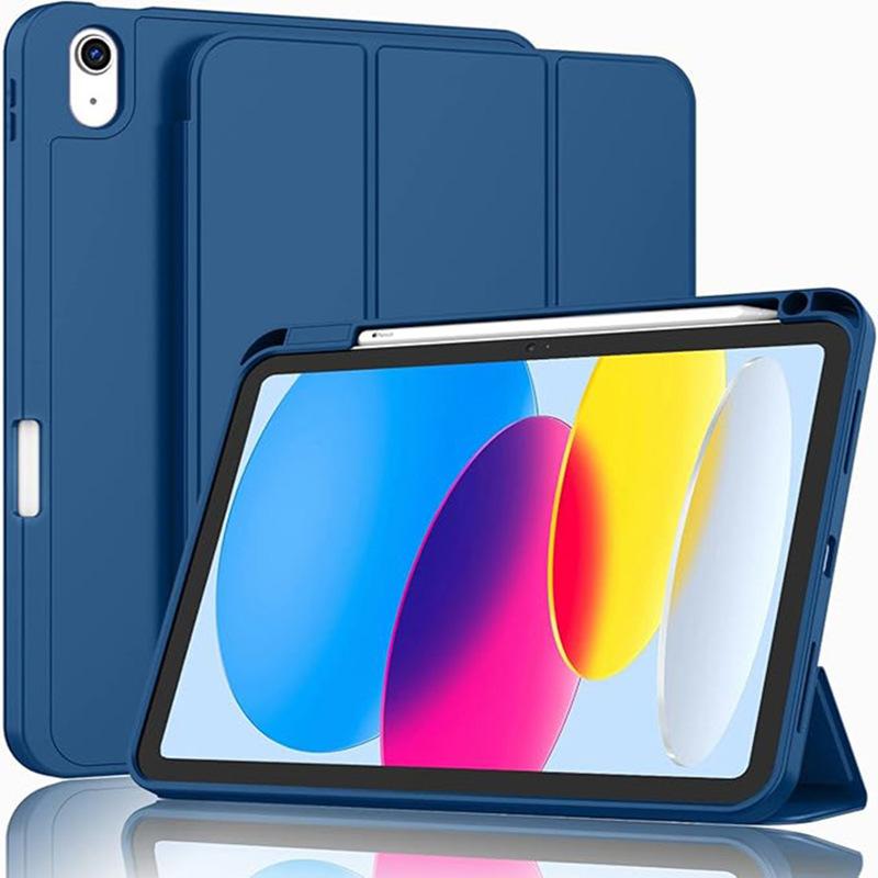 Multi Color Stylish Tri-Fold Pu Leather 10.9 Inch Tablet Case for IPad10th /11th /A16 Flip Cover with Auto Sleep and Stand