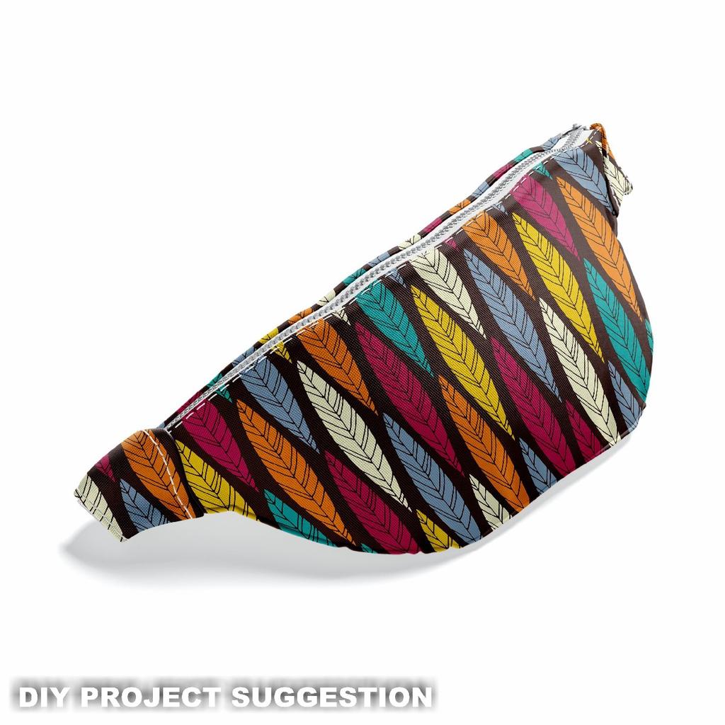 Outdoor Dekostoffe Oxford - Motiv Geometrisch Blätter