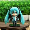 Anime New Hatsune Miku Figure Mini Character Ornaments Kawai Pink Green Hatsune Home desk Decoration Adult kid Birthday Gift