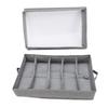 Flatware Utensil Storage Case Silverware Storage Box with Dividers 5 Compartment Flatware Storage Case with Handles