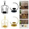 Hanging Metal Tealight Candle Holder for Eid Mubaraks Moon Shape Candle Stand Iron Lanterns for Home and Event Decors