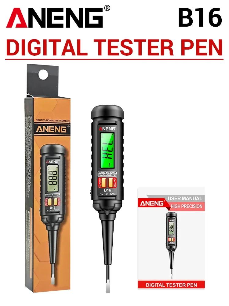 ANENG B16 Voltage Tester Pen Meter Breakpoint Finder Tool 12V-300V Non-Contact Induction Detector NCV Voltage Sensing Test