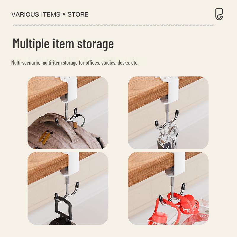 Double Hook Rabbit Bag Organizer for Student Desks
