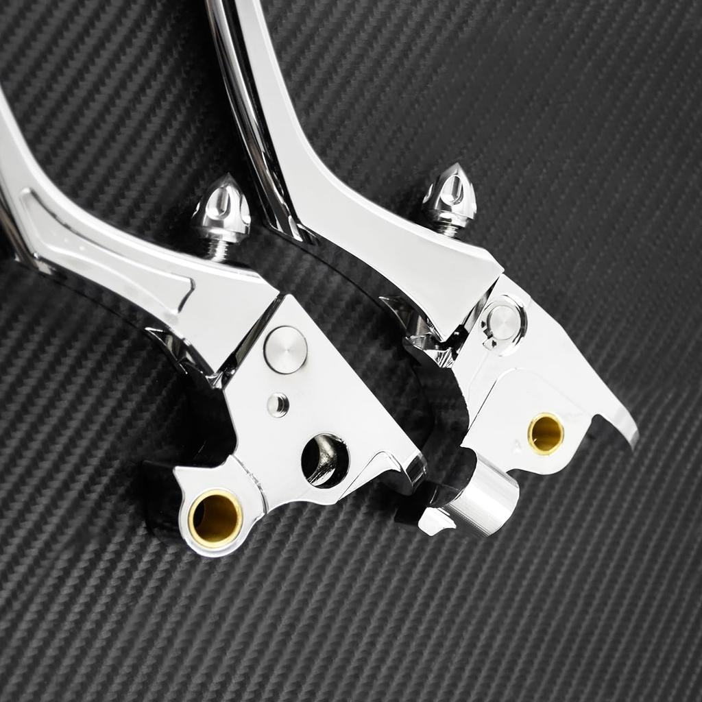 Motorcycle Brake Clutch Lever Hand Levers Fit for Harley Touring Road King Electra Street Glide Trike 2008-2013 Chrome