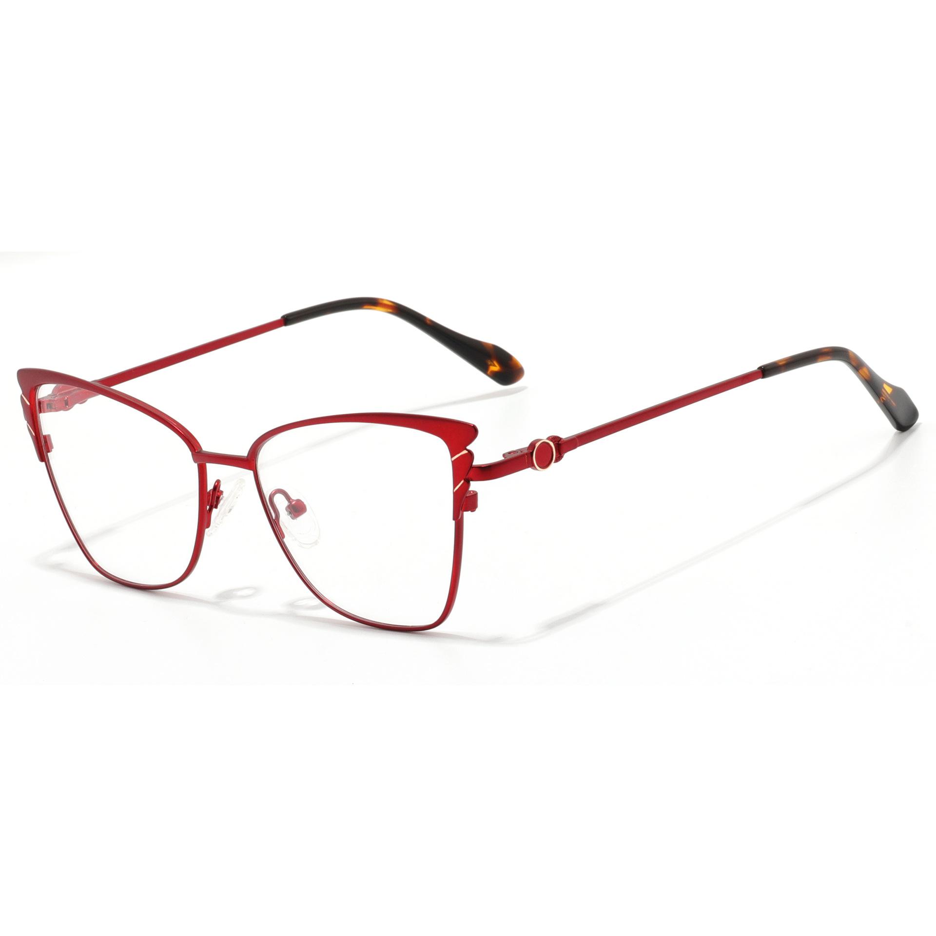 

Fashion Trend Cat Eye Alloy Glasses Frame Women Optical Prescription Myopia Reading Eyeglass Custom Men Anti-blue Light Glasses