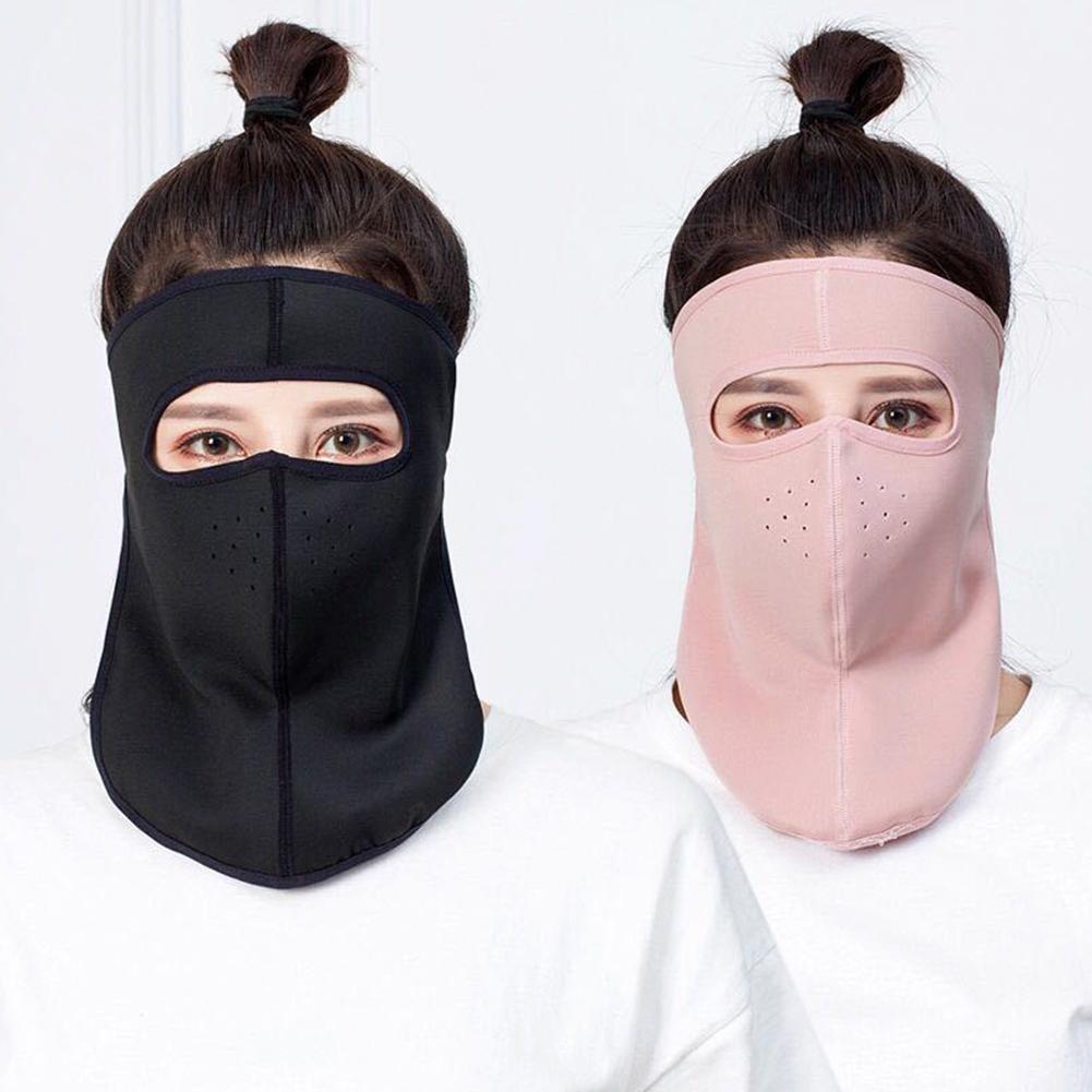 Damen Multifunktionstuch Halsschutz Warm Print Staubdicht Wiederverwendbare Mund-Nasen-Bedeckung Vollgesicht Eisseide Sonnenschutzmaske