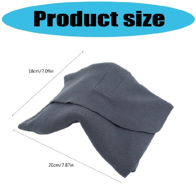Breathable Fleece Fabric Travel Neck Rest Pillow With ABS Frame Lightweight Portable For Students Professionals