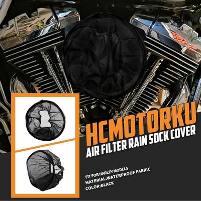 Regenschutzhülle für Luftfilter, staubdicht und wasserdicht, passend für Harley Touring FLHR, FLHX, Road King, Street Glide, Softail und Fat Boy