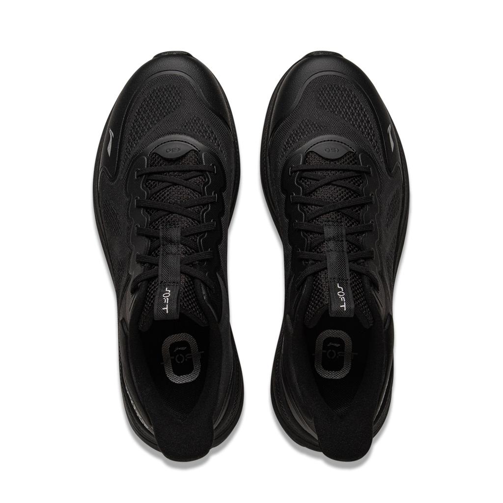 Li Ning Soft Go 2 V4 Cushioning Slip Resistant Abrasion Resistant Lightweight Low top Casual Shoes Men's Black AGLV063-3