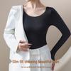 Nahtlose Thermounterwäsche für Damen: Herbst/Winter Ultradünnes Rundhalshemd