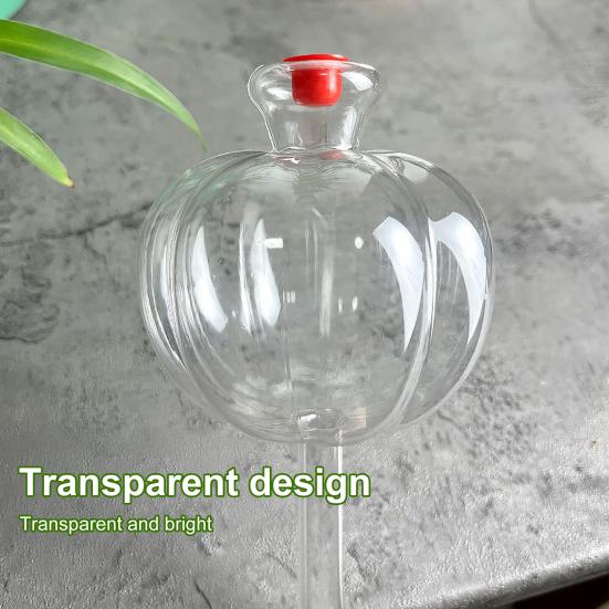 Self Watering Bulbs Top Fill Pumpkin Watering Globes with Stopper Planter Insert Automatic Watering Spikes for Indoor and Outdoor Plants
