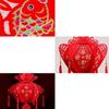 Lint/Gold Foil Spring Festival Red Lantern 3D Spring Festival Hanging Pendant  Party
